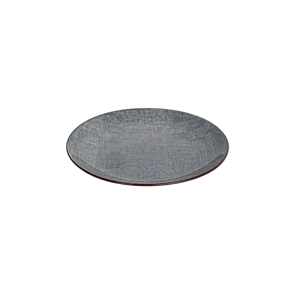 La table elegante porcelain 19.5cm grey flat plate