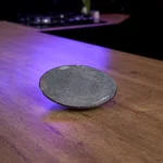 La table elegante porcelain 19.5cm grey flat plate1