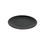 La table elegante porcelain 27cm black flat plate