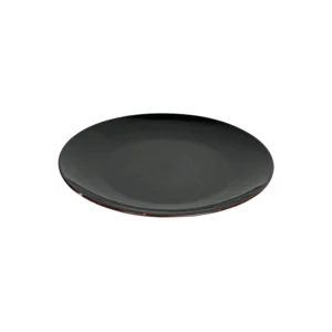 La table elegante porcelain 27cm black flat plate