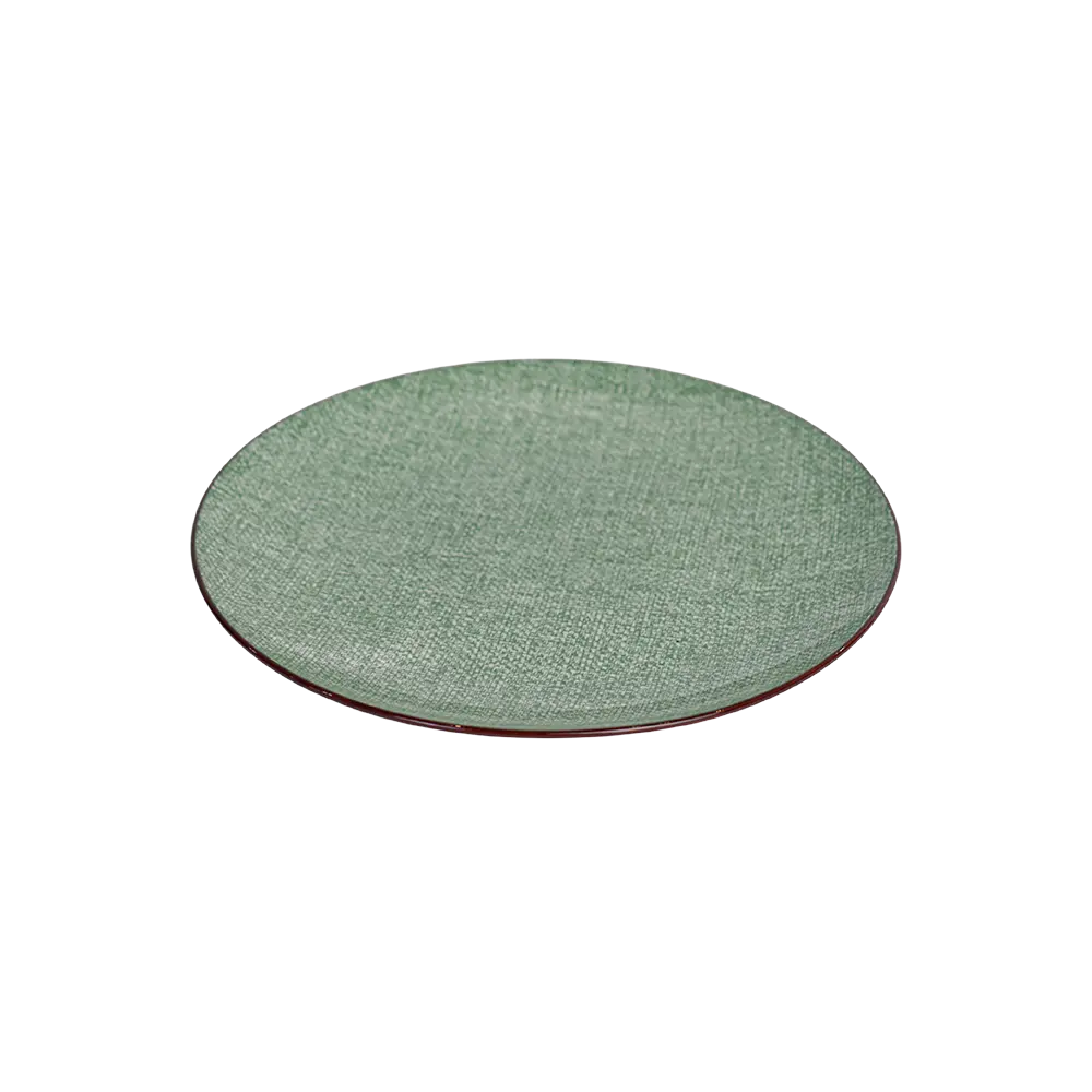 La table elegante porcelain 27cm green flat plate