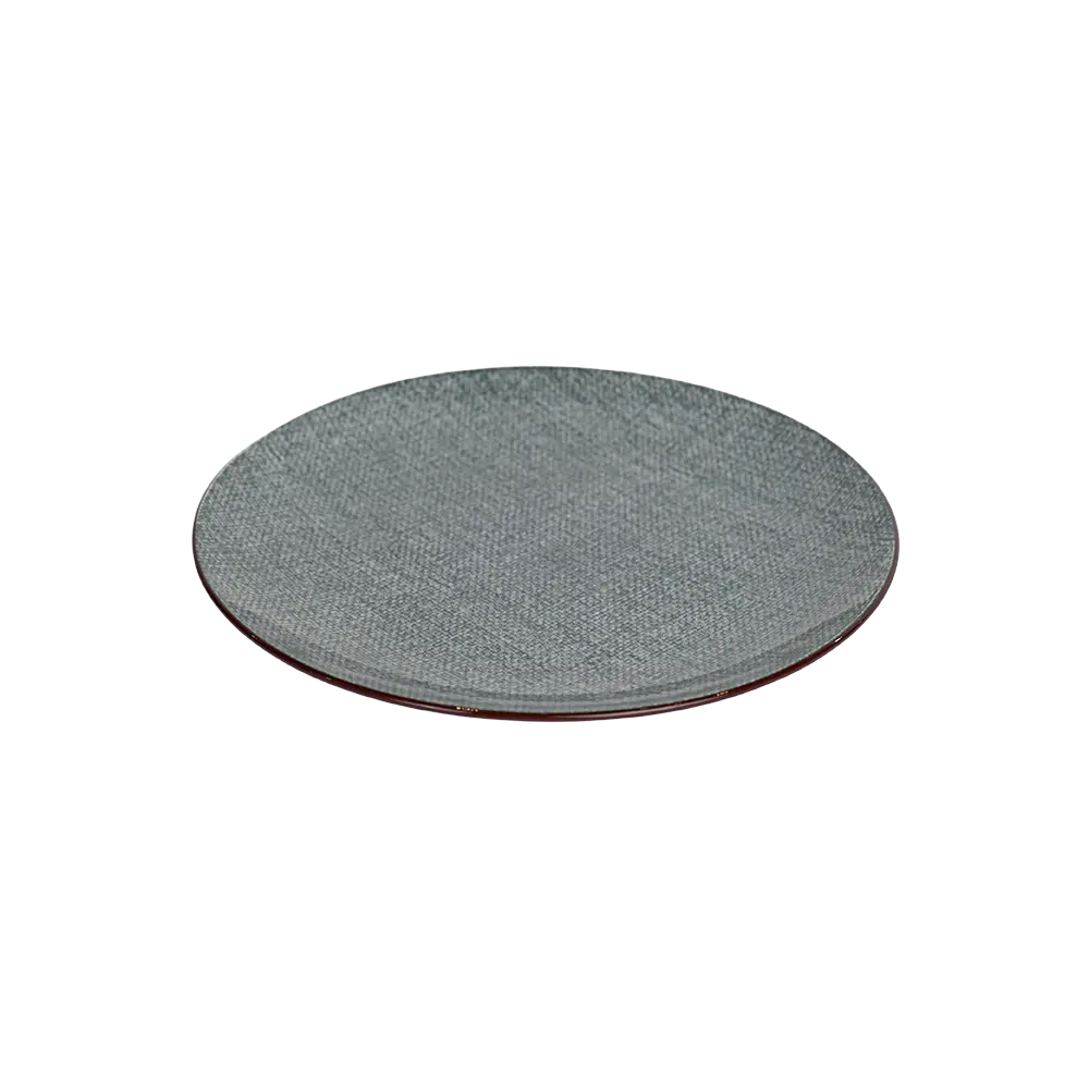 La table elegante porcelain 27cm grey flat plate