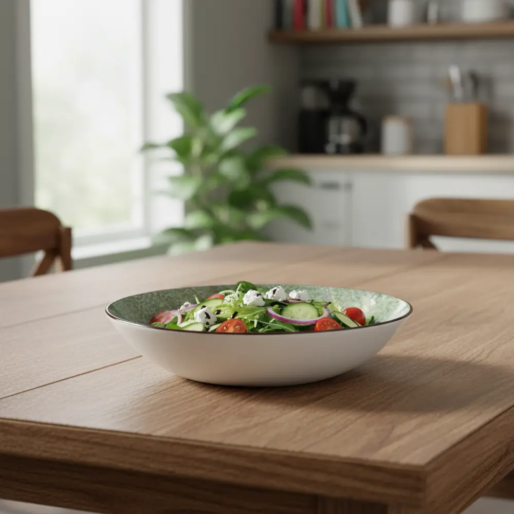 La-Table-Elegante-Porcelain-4.5x20cm-Green-Deep-Plate2 La table elegante porcelain 4.5x20cm green deep plate2