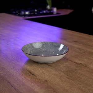 La table elegante porcelain 4.5x20cm grey deep plate1