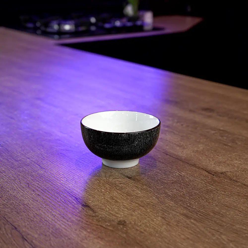 La table elegante porcelain 6.5x11cm black bowl1