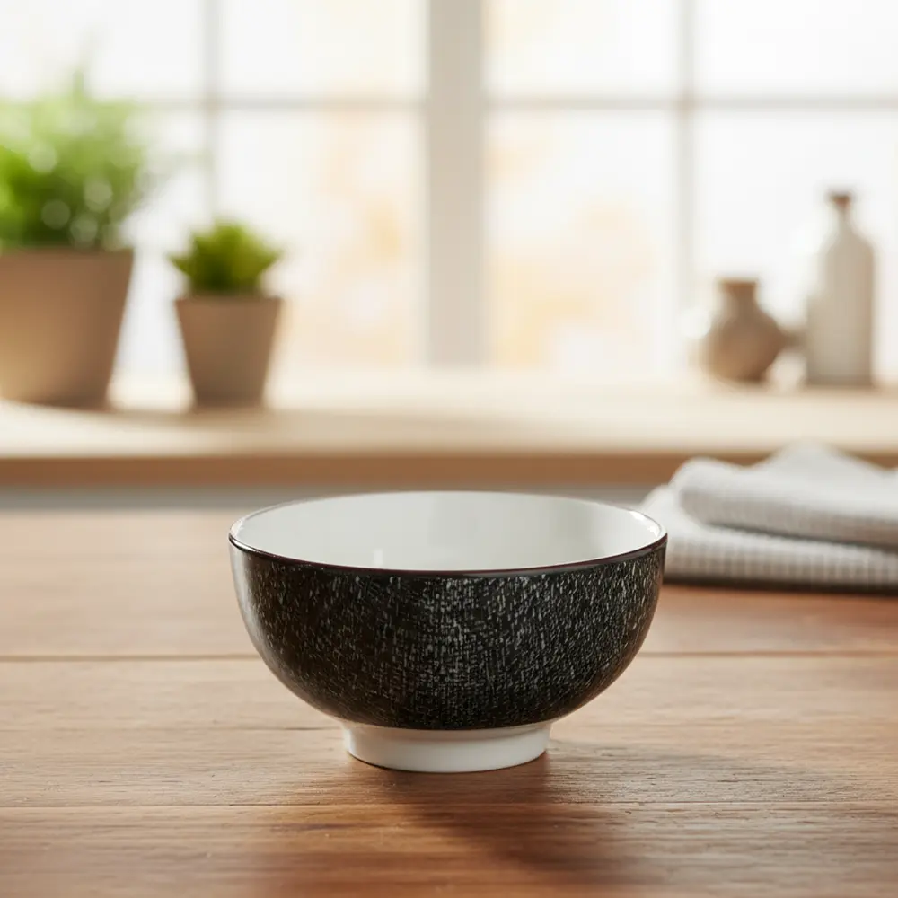 La table elegante porcelain 6.5x11cm black bowl2
