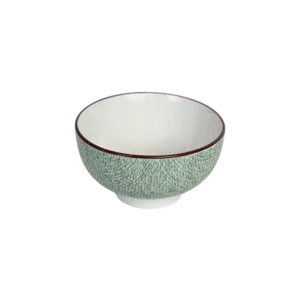 La table elegante porcelain 6.5x11cm green bowl