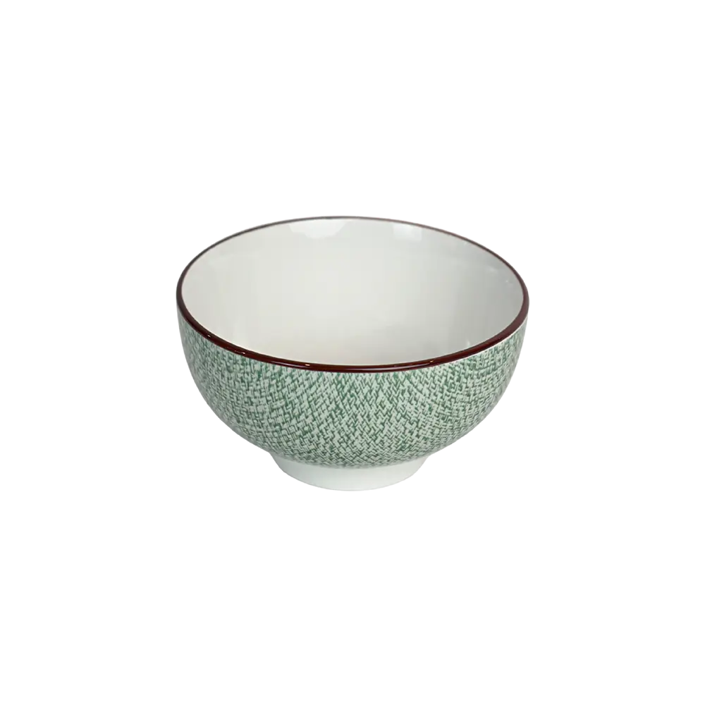 La table elegante porcelain 6.5x11cm green bowl