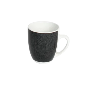 La table elegante porcelain black & white mug