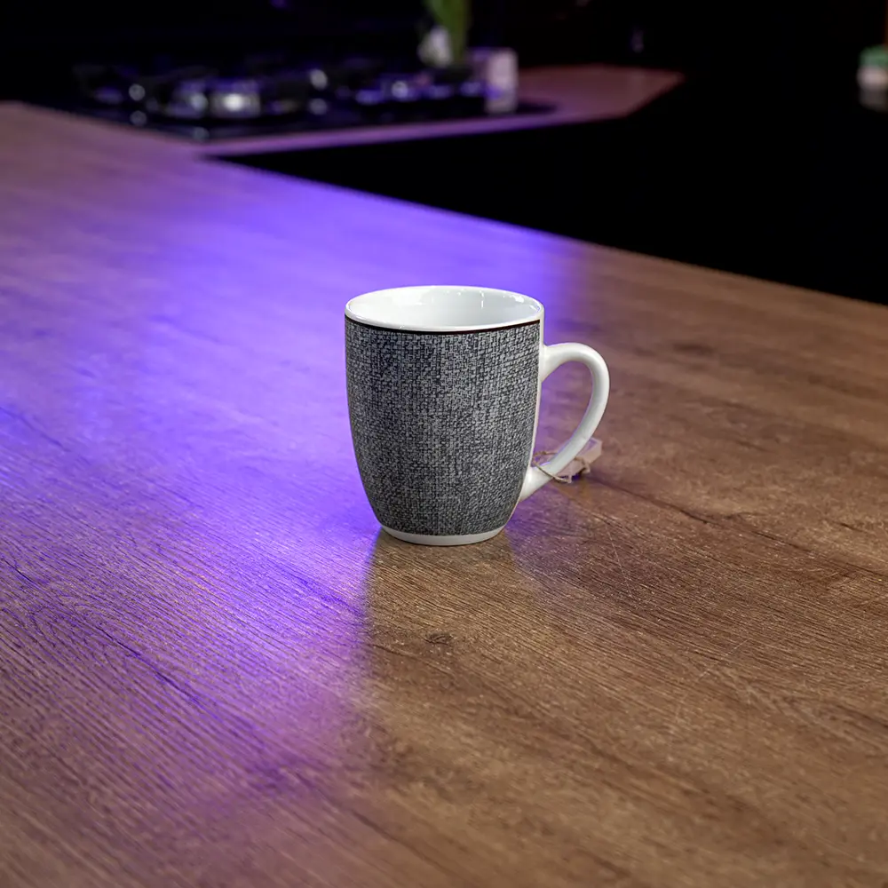 La table elegante porcelain grey & white mug1