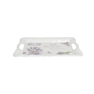 Melamine 37.5x30cm lavender design tray