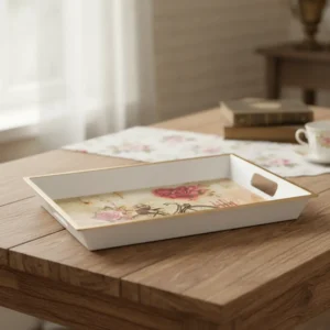 Melamine 39x30.5cm bicycle design rectangular tray1