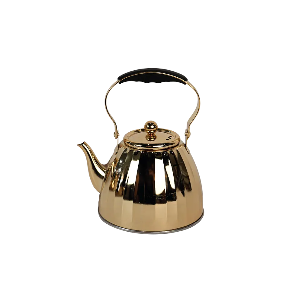 Momaz 1.5l stainless steel gold tea pot