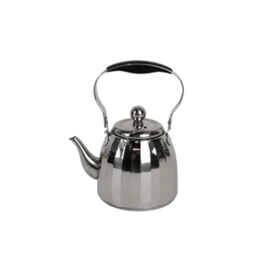 Momaz 1l ribbed design stainless steel tea pot