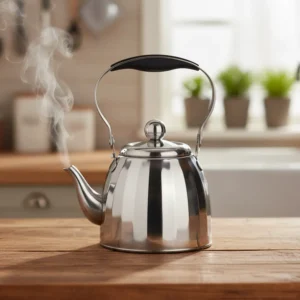 Momaz 1l ribbed design stainless steel tea pot1