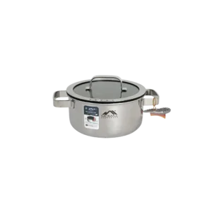 Momaz 20cm stick resistant cooking pot with glass lid
