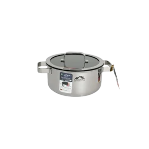 Momaz 22cm stick resistant cooking pot with glass lid