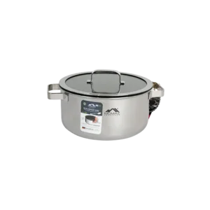 Momaz 24cm stick resistant cooking pot with glass lid