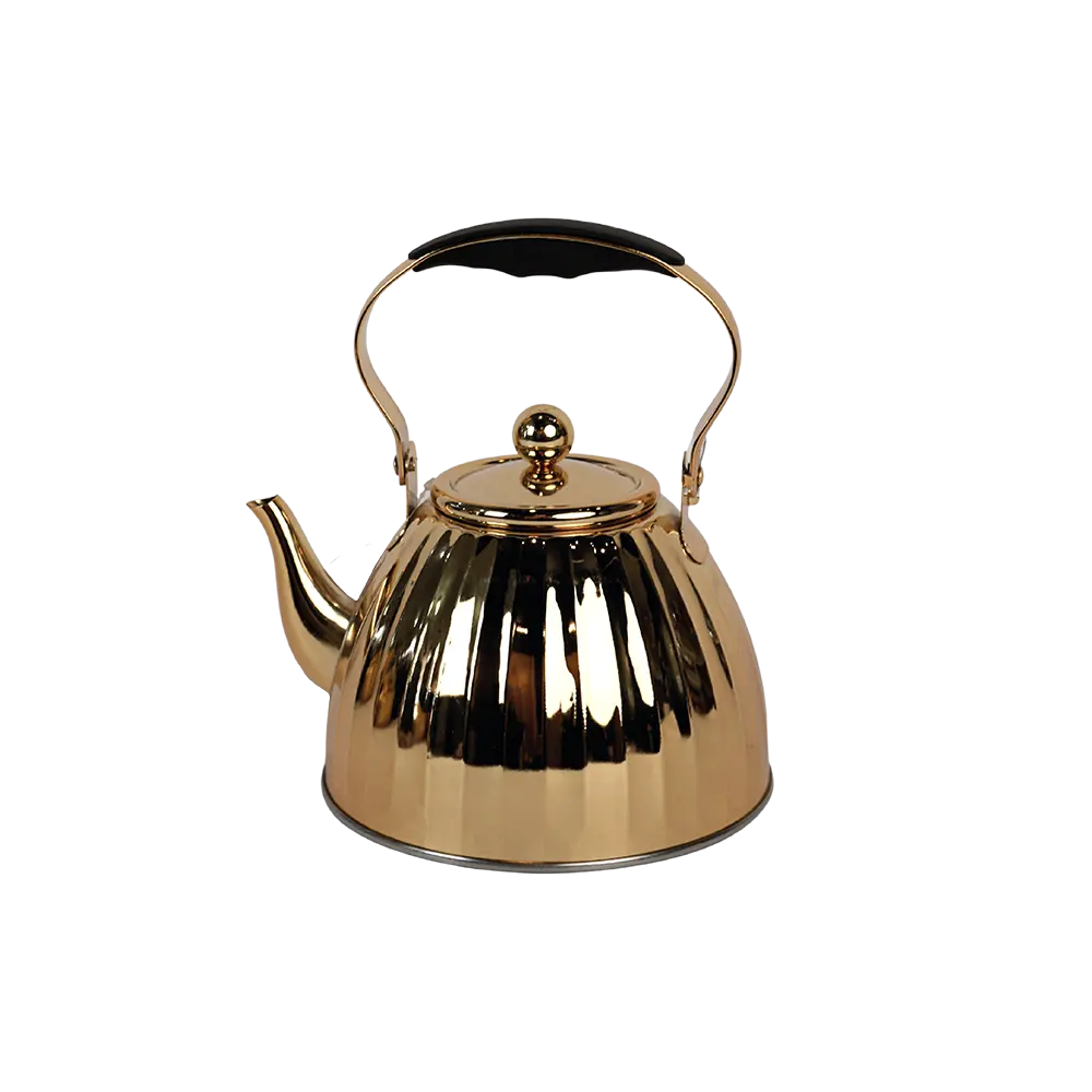 Momaz 2l stainless steel gold tea pot