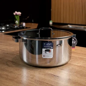 Momaz 30cm stick resistant cooking pot with glass lid1