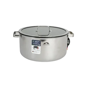 Momaz 34cm stick resistant cooking pot with glass lid
