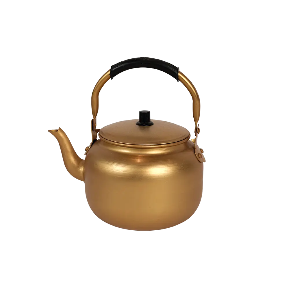 Momaz 4l aluminum gold tea pot