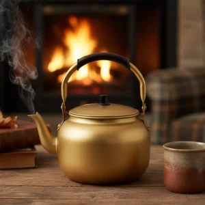 Momaz 4l aluminum gold tea pot1