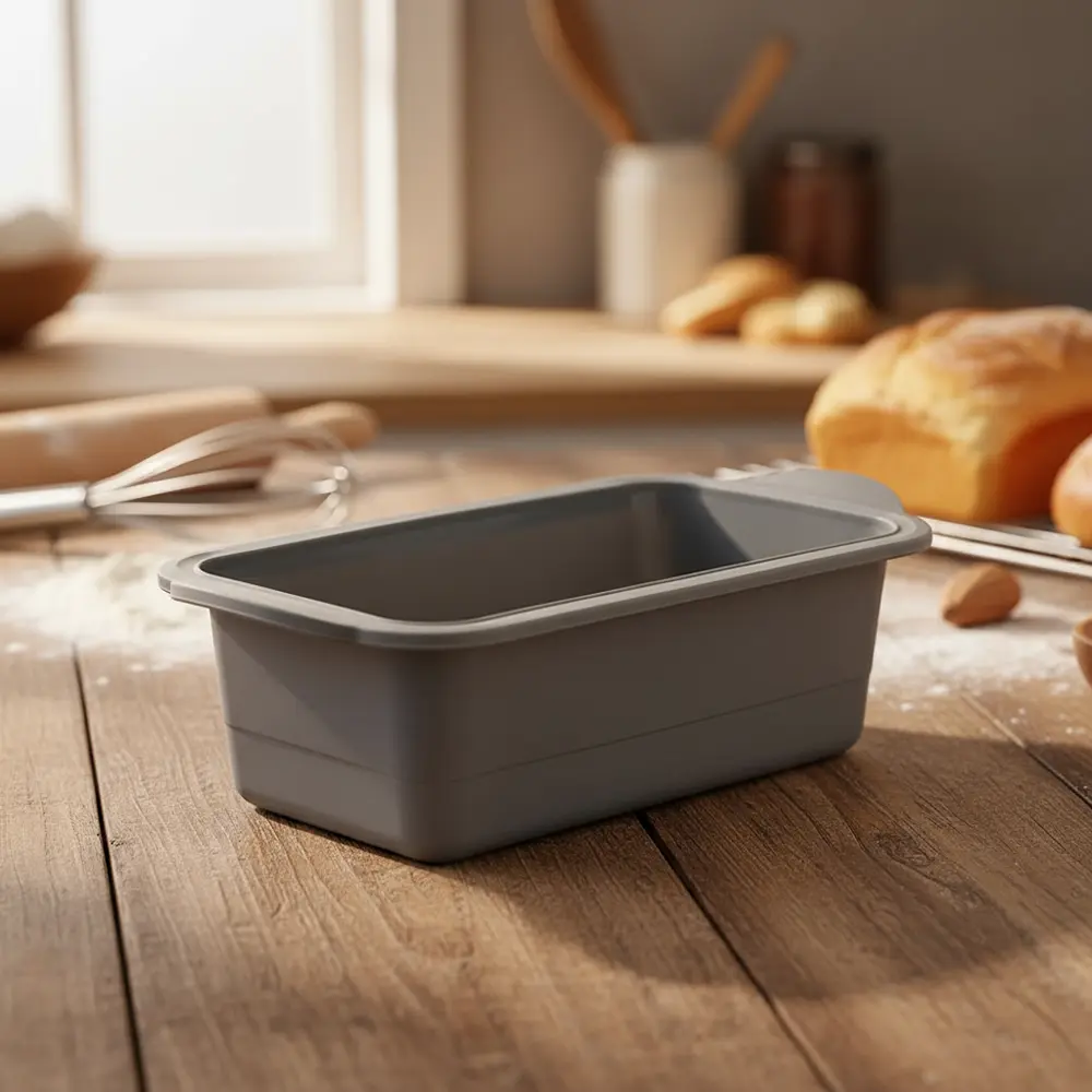 Momaz silicone rectanglar cake grey mold1