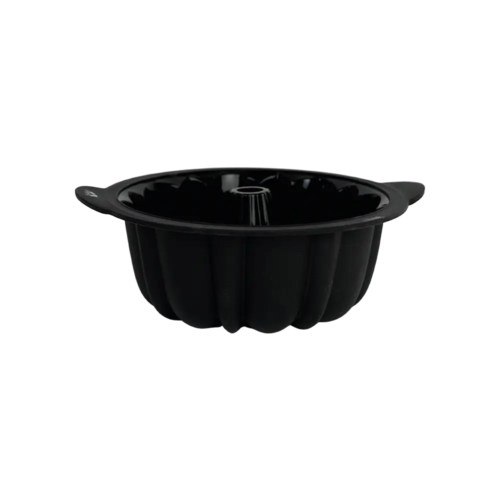 Momaz silicone ribbed design cake black mold