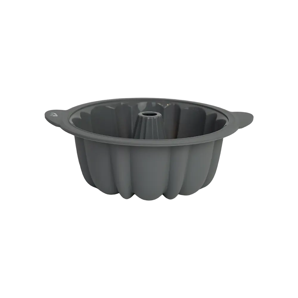 Momaz silicone ribbed design cake grey mold