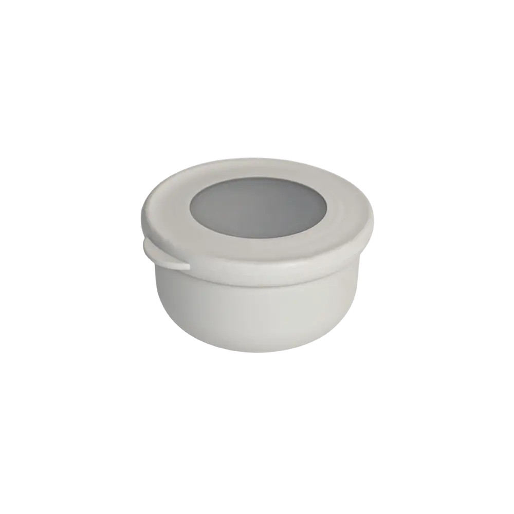 Qlux 250ml beige bowl with lid