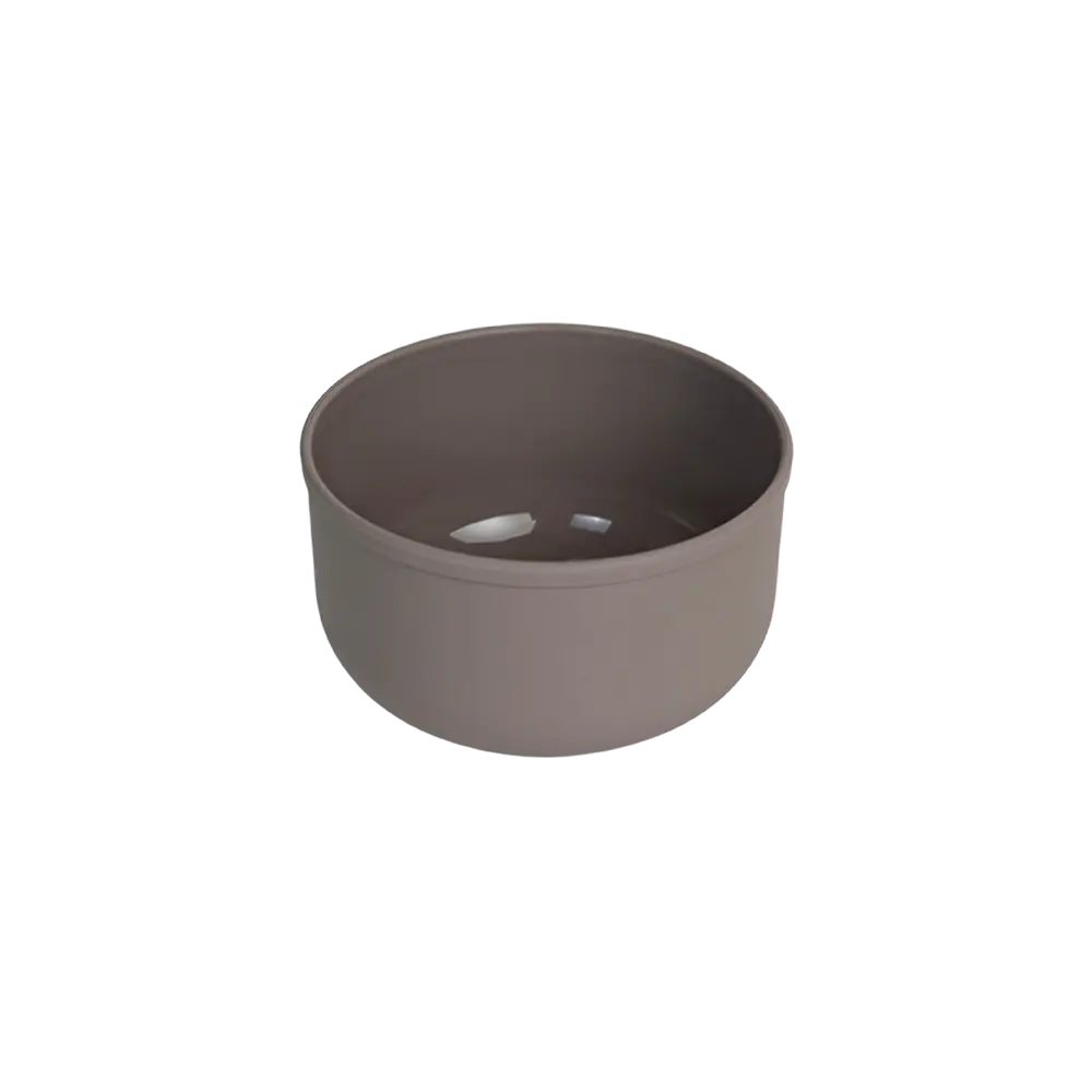 Qlux 250ml brown bowl with lid1