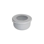 Qlux 250ml light grey bowl with lid