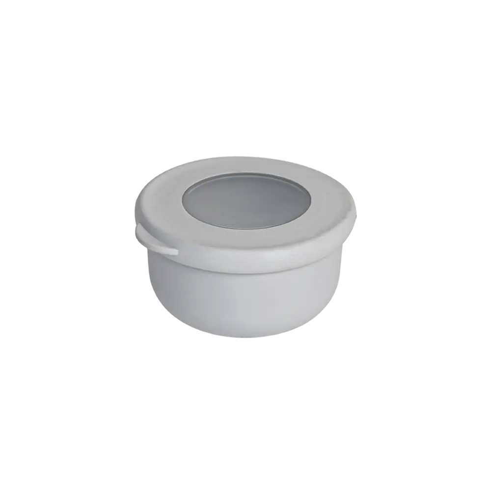 Qlux 250ml light grey bowl with lid