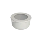 Qlux 500ml beige bowl with lid