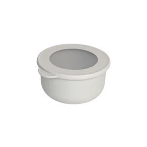 Qlux 500ml beige bowl with lid