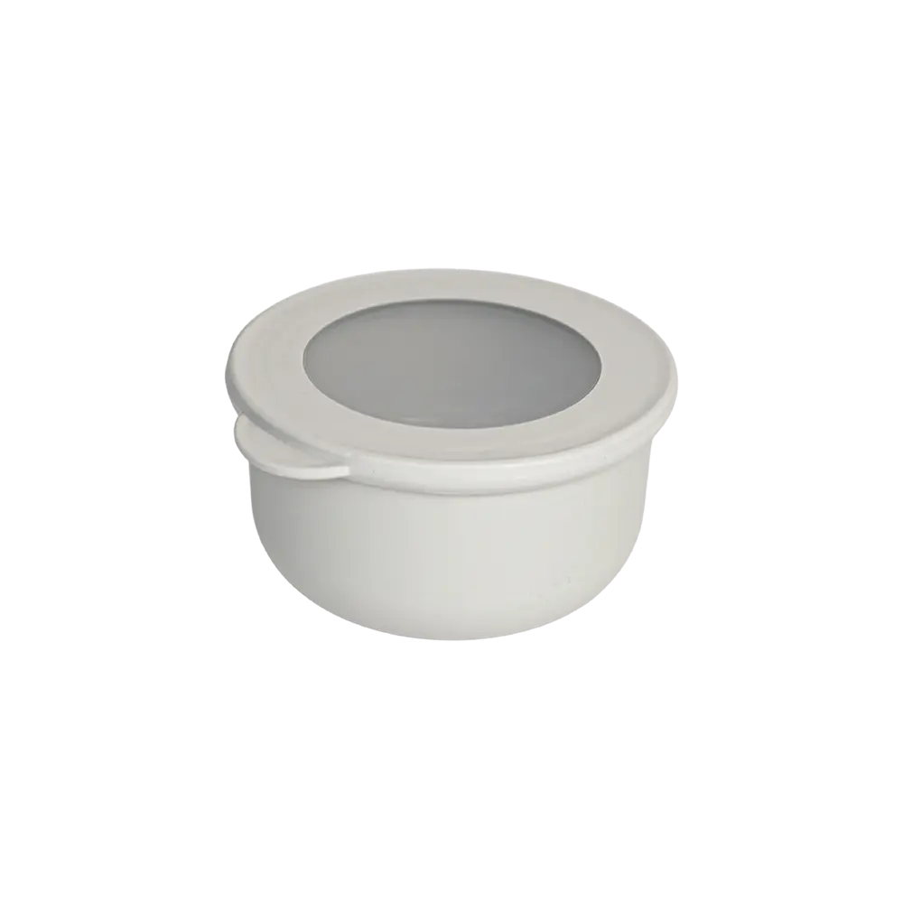 Qlux 500ml beige bowl with lid