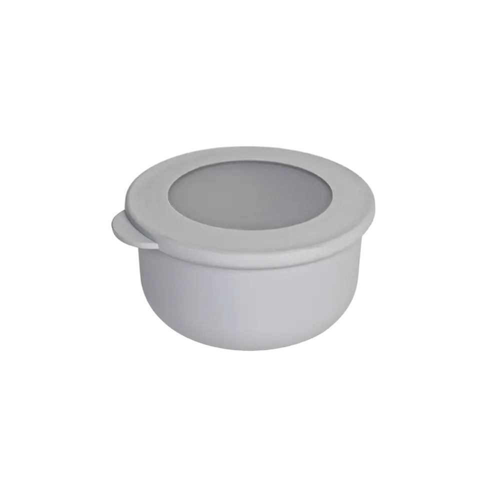 Qlux 500ml light grey bowl with lid