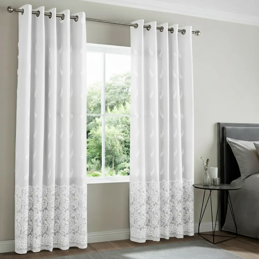 Quilted 1pcs 140x240cm white voile 1