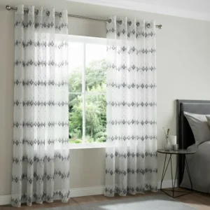 Quilted 1pcs white 140x240cm diamond pattern design voile