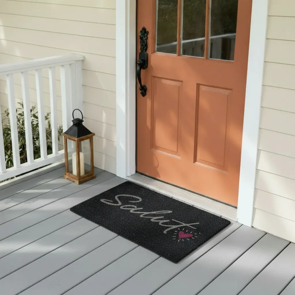 Rectangular-45x75cm-Salut-Design-Black-Straw-Doormat Rectangular 45x75cm salut design black straw doormat