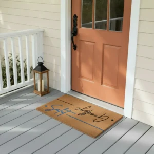 Rectangular 45x75cm salutgoodbye straw doormat