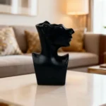 Black Ceramic Minimalist Sculptural Vase1