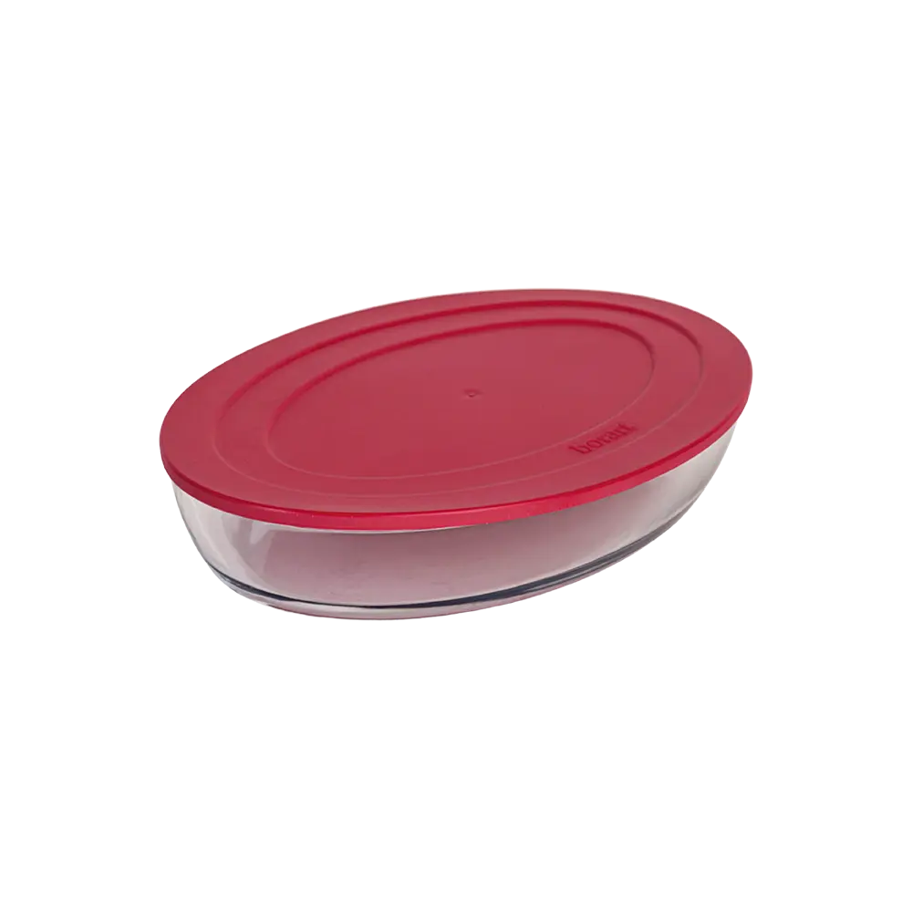 Borart-Oval-Transparent-Pyrex-with-Red-Lid Borart oval transparent pyrex with red lid