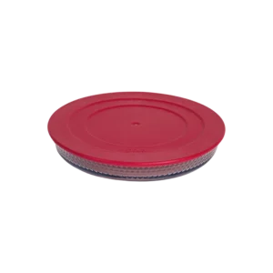 Borart round dots design pyrex with red lid