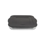 Borart-Square-Transparent-Pyrex-with-Grey-Lid Borart square transparent pyrex with grey lid