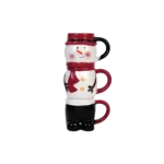 Christmas 3pcs Snowman Shape Mugs Set