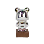 Christmas Bear with wooden base