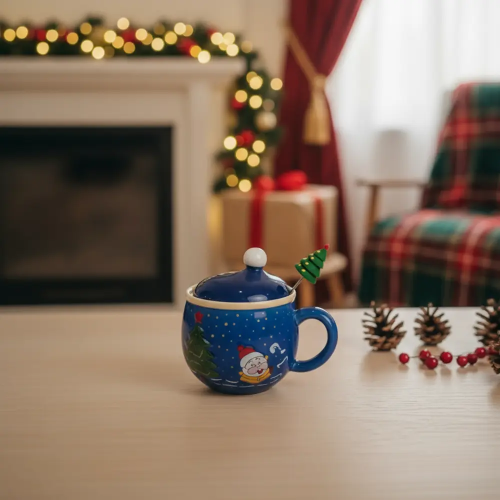 Christmas-Blue-Mug-with-Gold-Lid-&-Spoon1 Christmas Blue Mug with Gold Lid & Spoon1