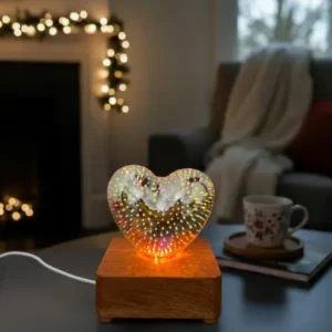Christmas Heart with wooden base1